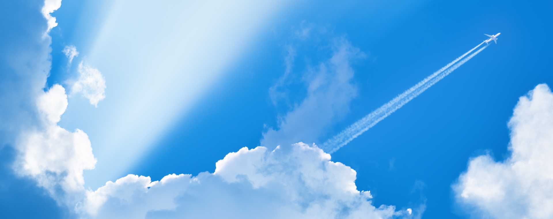 Slideshow Banner Cloud Plane